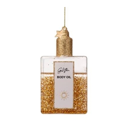 Vondels Glasornament Bodyoil Med Glimmer H10 cm hos parfumerihamoghende.dk 